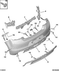 9810497780-BRACE-REAR BUMPER