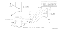57110SA0409P-PANEL, FR FENDER, RH