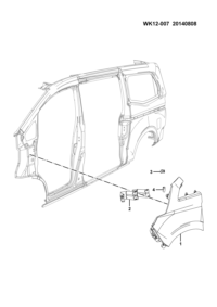 24554745P-PANEL-FENDER LH