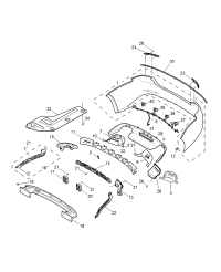 24111208-MOULDING REAR BUMPER