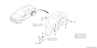 59122CA013-MUD GUARD R LH