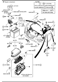BJS76676YA-COVER,MAIN FUSE BLOC