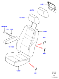HAI500090NUG-ARM REST ASSY-CONSOLE