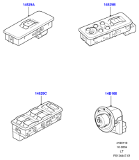YUF500140PVJ-SWITCH,KEY LESS-IG.SWITCH