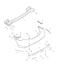 10011612-MOULDING REAR BUMPER