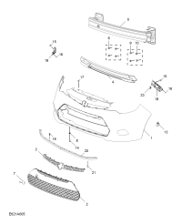 10079608-ABSORBER ENERGY,FRONT BUMPER