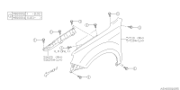 57120SC0419P-PANEL FR FENDER LH