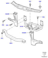 KRU000011-REINF ASSY-RAD CORE UPR