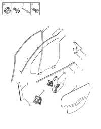 5085006100-WEATHERSTRIP, REAR DOOR GLASS, OUTER LH