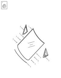 5058000700-GLASS RR DOOR