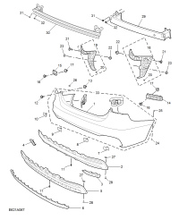 10627377-MOULDING REAR BUMPER