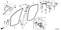 84151STXA03ZD-GARN ASSY*NH220L*