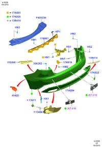 JD8B17B861AA-BRACKET,HARNESS