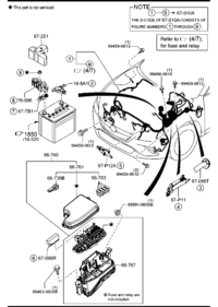 GV9S6676Y-COVER,MAIN FUSE BLOC
