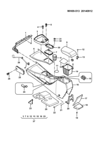 23900156-Sub facia panel comp