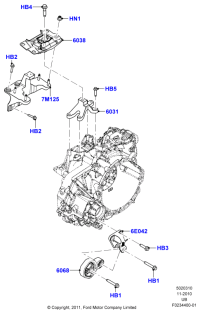 BB5Z6031A-BRACKET,HARNESS