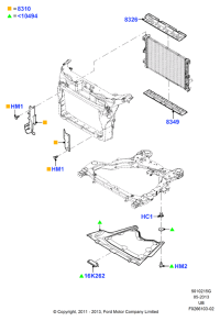 FB5Z7810494B-PLATE-AIR GUIDE