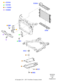DB5Z9910494A-PLATE-AIR GUIDE
