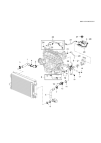 26209177-Hose, radiator port
