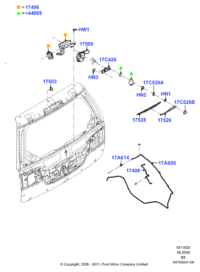 4U2Z17528DA-BLADE ASSY - WIPER LHD