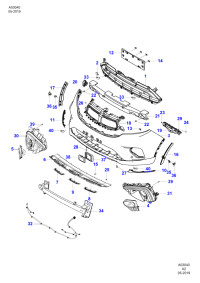EJS117791CA-GRILLE ASSY-REAR COOLER,OUTLET