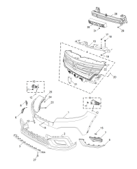 10280616-ABSORBER ENERGY,FRONT BUMPER
