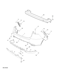10319249-BRACE-REAR BUMPER