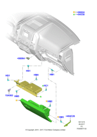 FL3Z7806056A-FASTNER-EXPANDING REAR PANEL