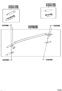 634600R040-RACK ASSY, ROOF, RH