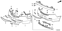 71501TK4H00ZZ-FACE,RR BUMPER