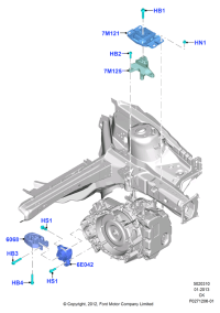 BV6Z7M125B-BRACKET,HARNESS