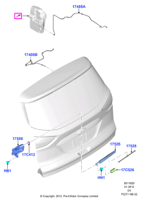 BB5Z17C526A-COVER,DUST