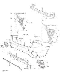 11137085-MOULDING REAR BUMPER