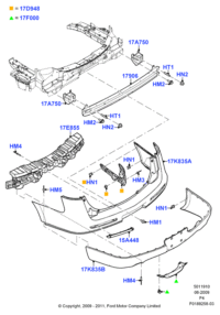 AE9Z15A448B-ORNAMENT ASSY L