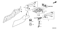 77700SNAK01ZA-ASH TRAY ASSY-FR
