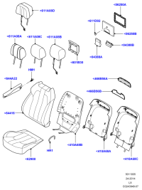 HAI500120NUG-ARM REST ASSY-CONSOLE