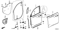 67410TX4H01ZZ-HINGE(R),DOOR-UPPER