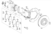0004201103-BRAKE PAD FRT-C(W205)E(W213)