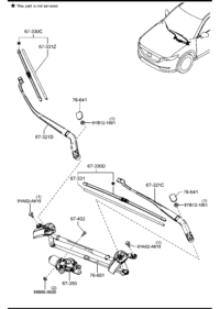 KB7W67321-ARM,WIPER - DRIVER SIDE