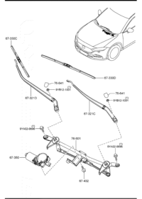 GV9S67340-Motor, wiper
