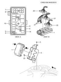 9014853-Bracket, accessory wire block box