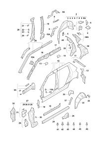 5JD809761A-Reinforcement, for belt mounting