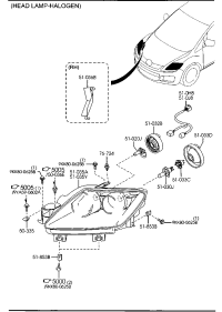 EH63510K0D-UNIT(R),HEAD LAMP