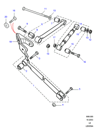 RGD000090-Link-trailing rear suspension
