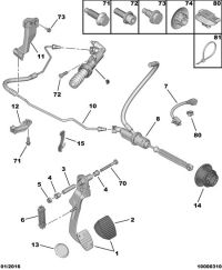 160642-Stopper, clutch pedal