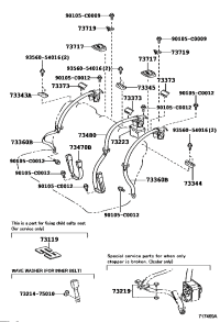 7322306070-Cap, seatbelt retractor