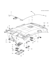 13297925-Retainer assy-roof lining trim