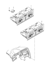 4F1820043AF-Operation & display unit-climtronic