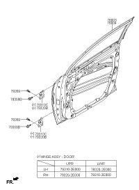 76003F8000-Door assy-front lh