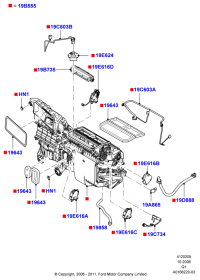 7T4Z19E616C-Door/motor assy-rh/temp